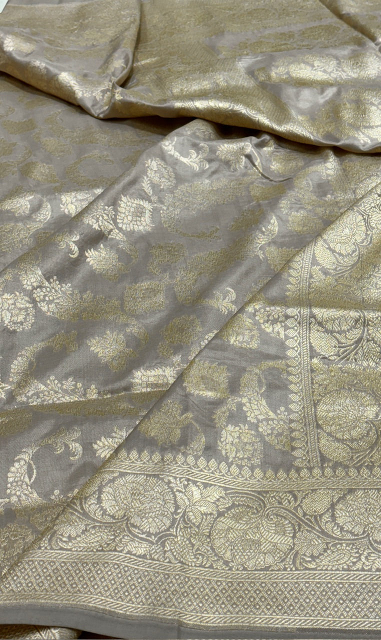 Moonlight Color  Pure Banarasi Katan Silk Saree