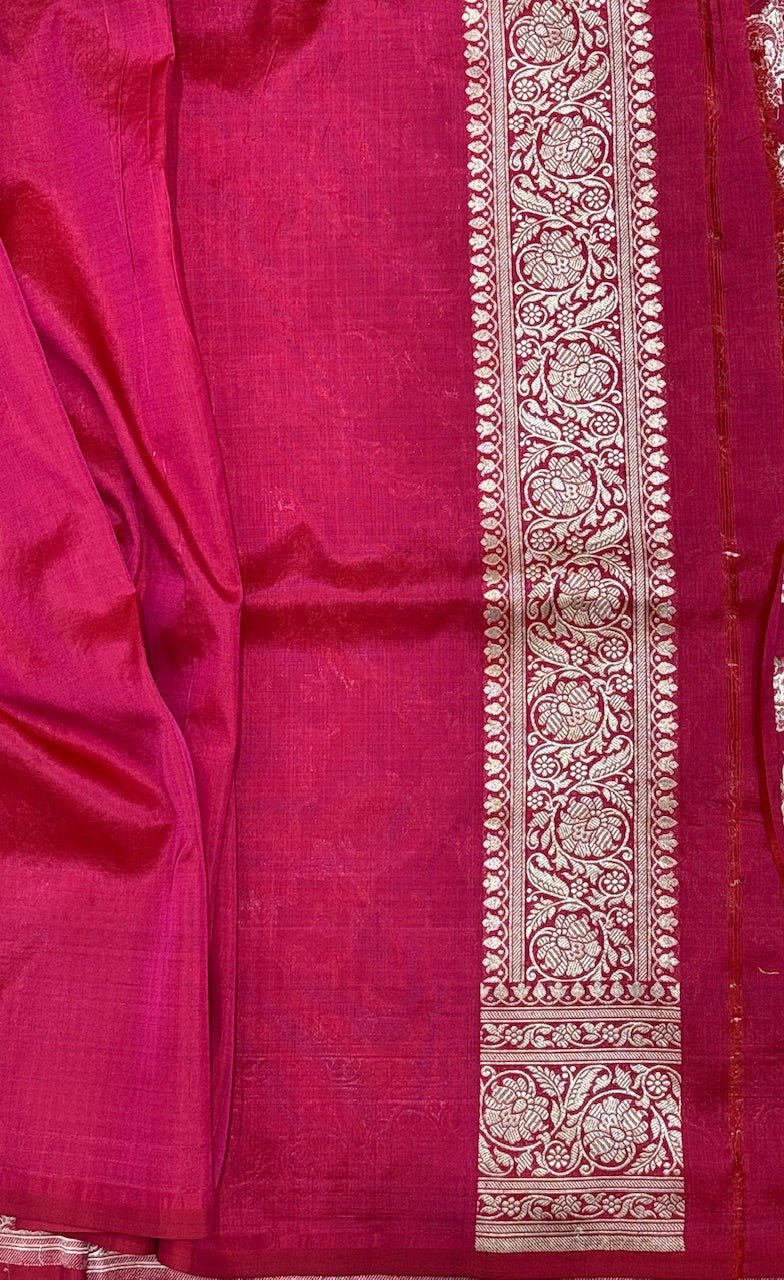 Red Pure Banarasi Katan Silk Saree