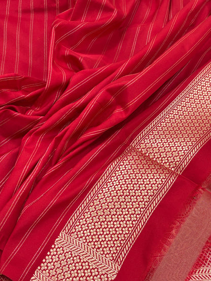 Purple Banarasi Pure Katan Silk Handwoven Saree