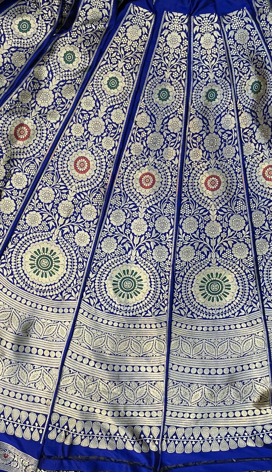 Royal Sapphire Blue Banarasi Pure Katan Silk Lehenga