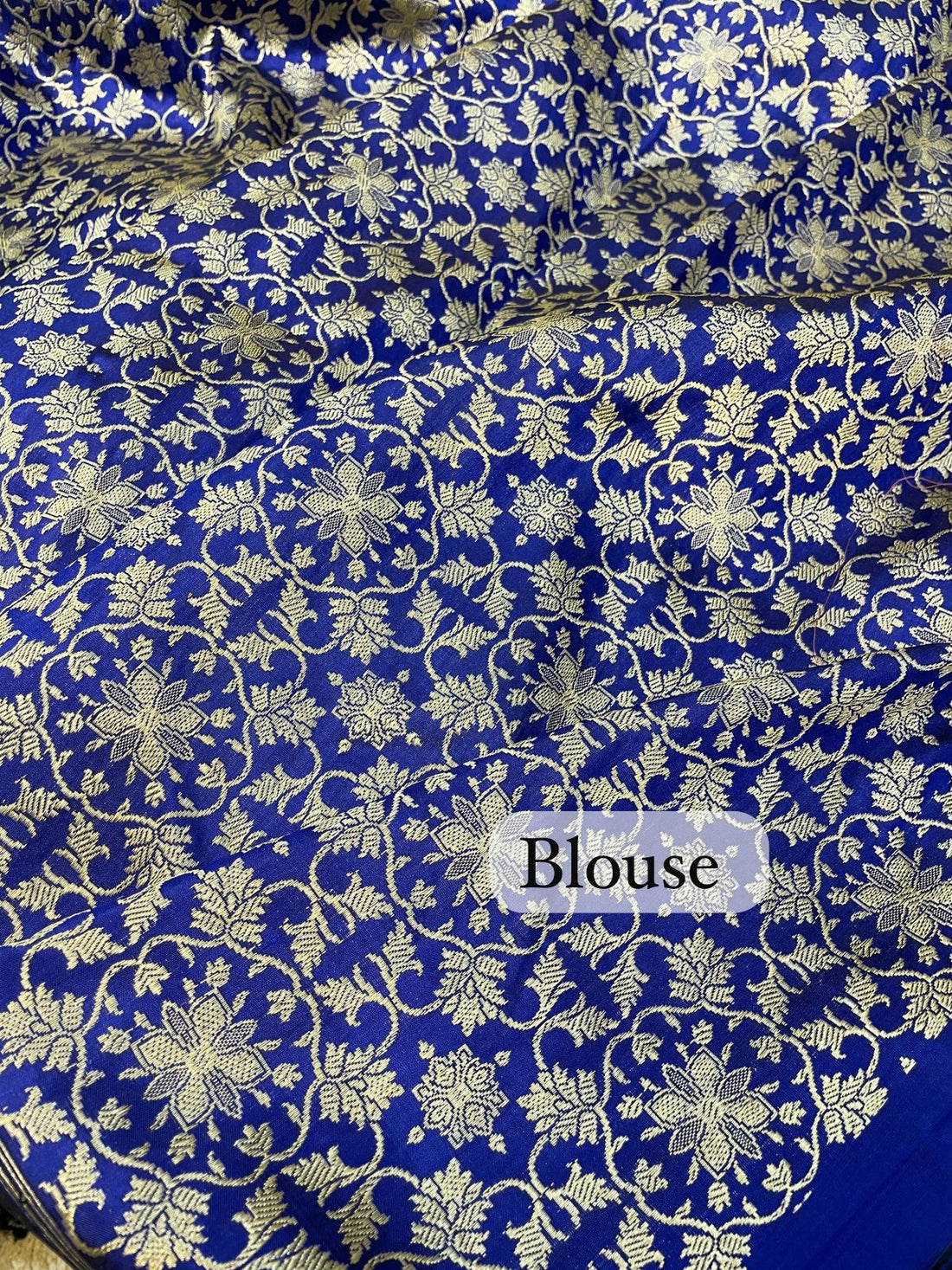 Royal Sapphire Blue Banarasi Pure Katan Silk Lehenga