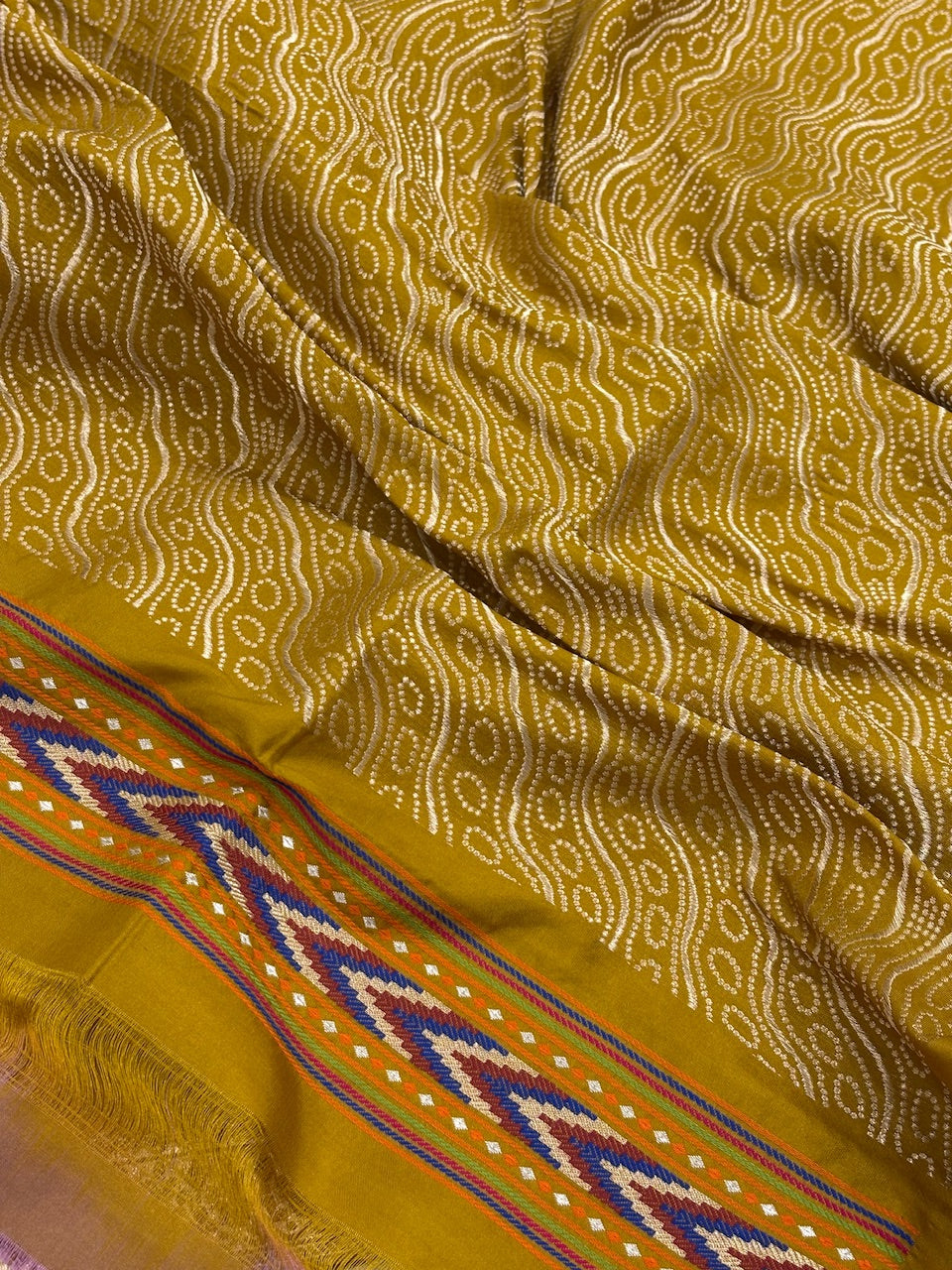 Yellow Banarasi Pure Katan Silk Handwoven Saree