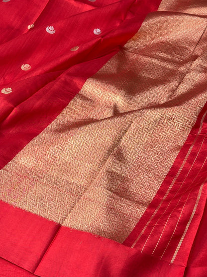 Red Mango Katan Banarasi Silk Handwoven Saree