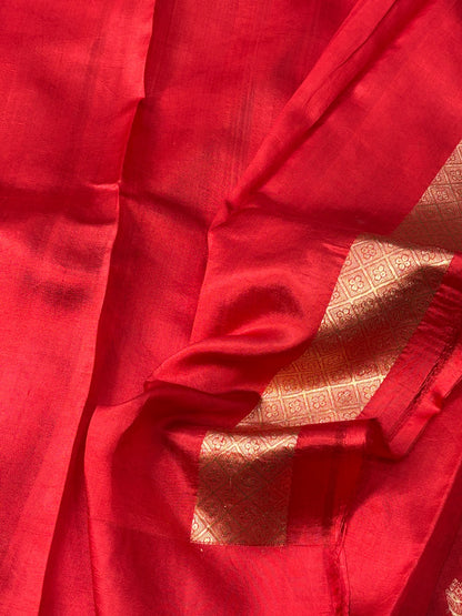 Red Mango Katan Banarasi Silk Handwoven Saree