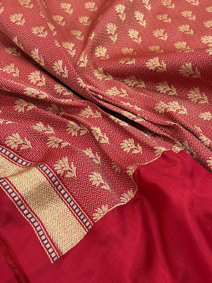 Blue Pure Banarasi Ektara  Silk Handwoven Saree