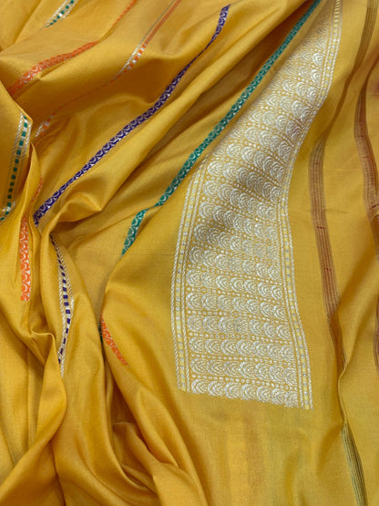 Red Banarasi Pure Katan Silk Handwoven Saree