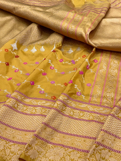 Banarasi Pure Katan Silk Handwoven Saree