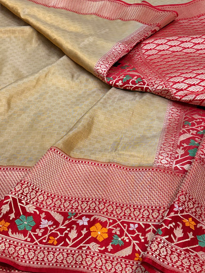 Golden Tissue Handwoven Banarasi Saree