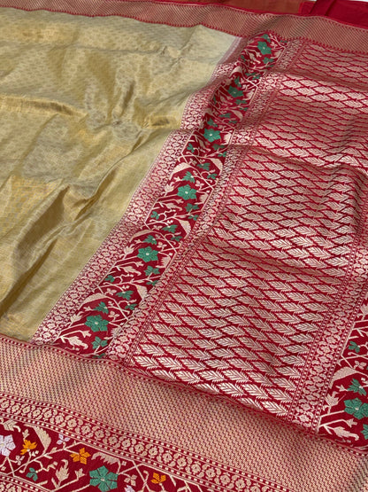 Golden Tissue Handwoven Banarasi Saree