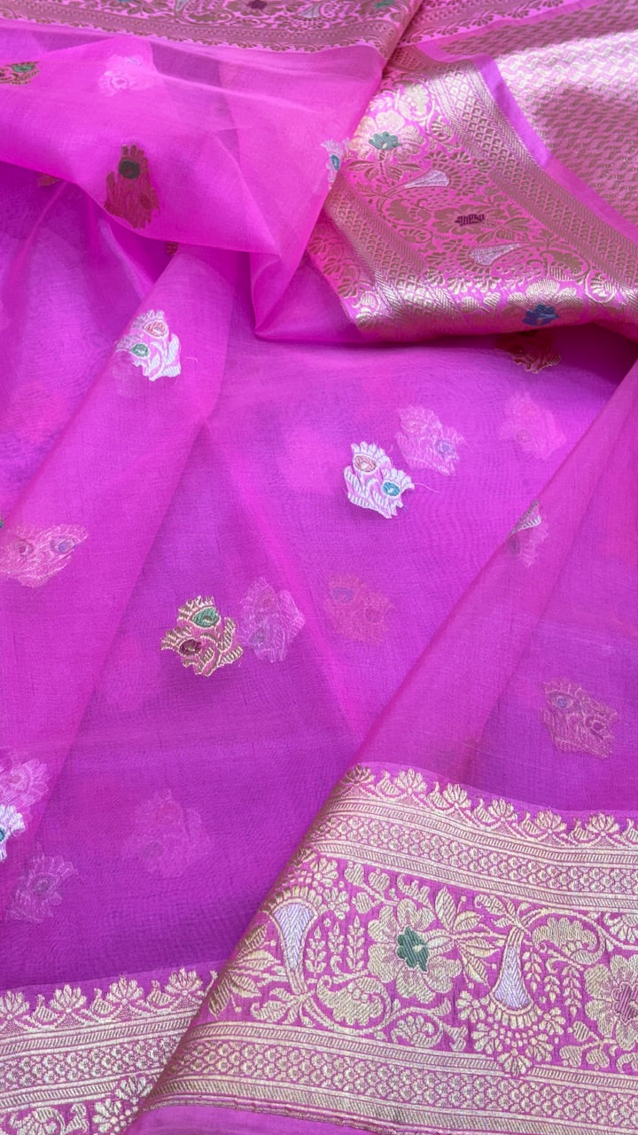 Pure Kora Organza  Silk Saree