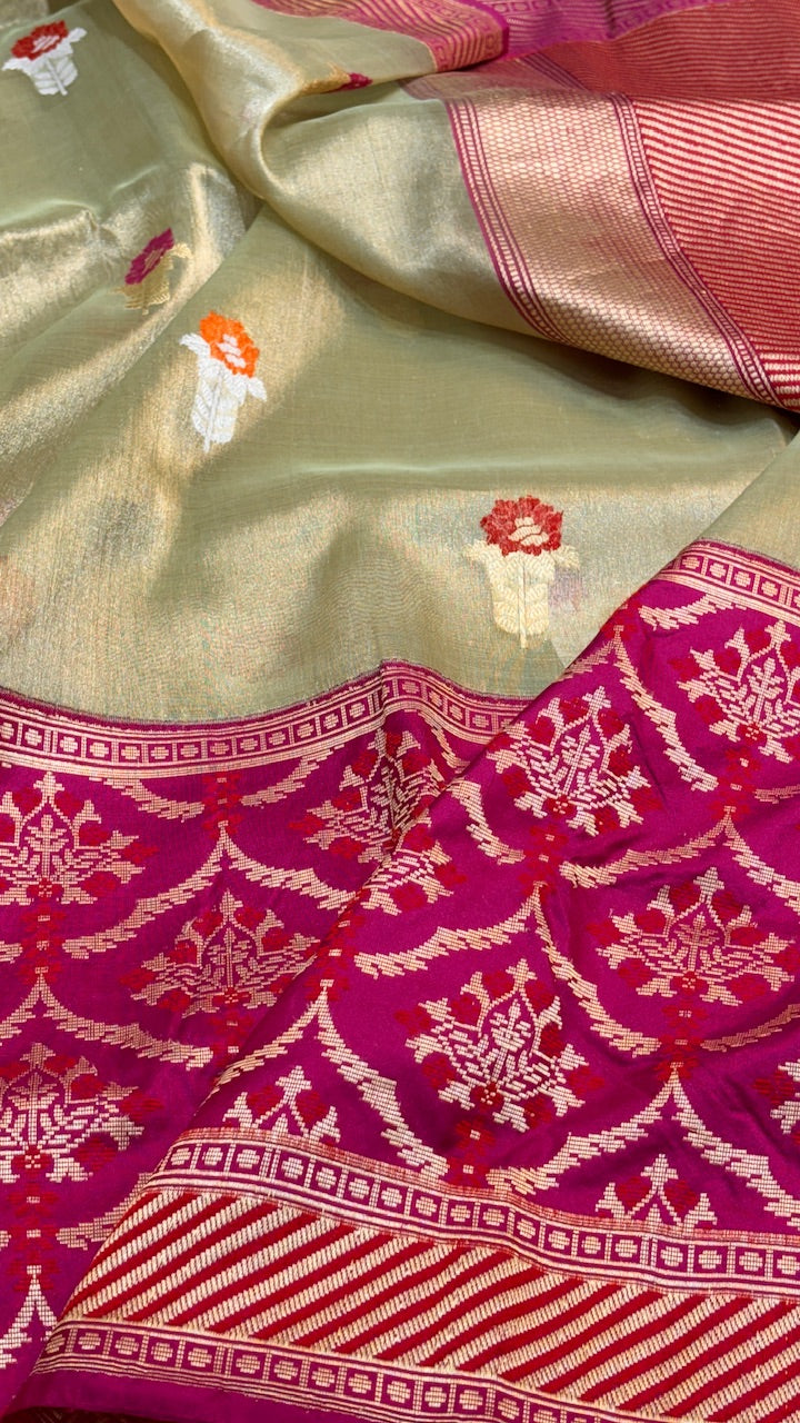 Pure Kora Organza  Silk Saree