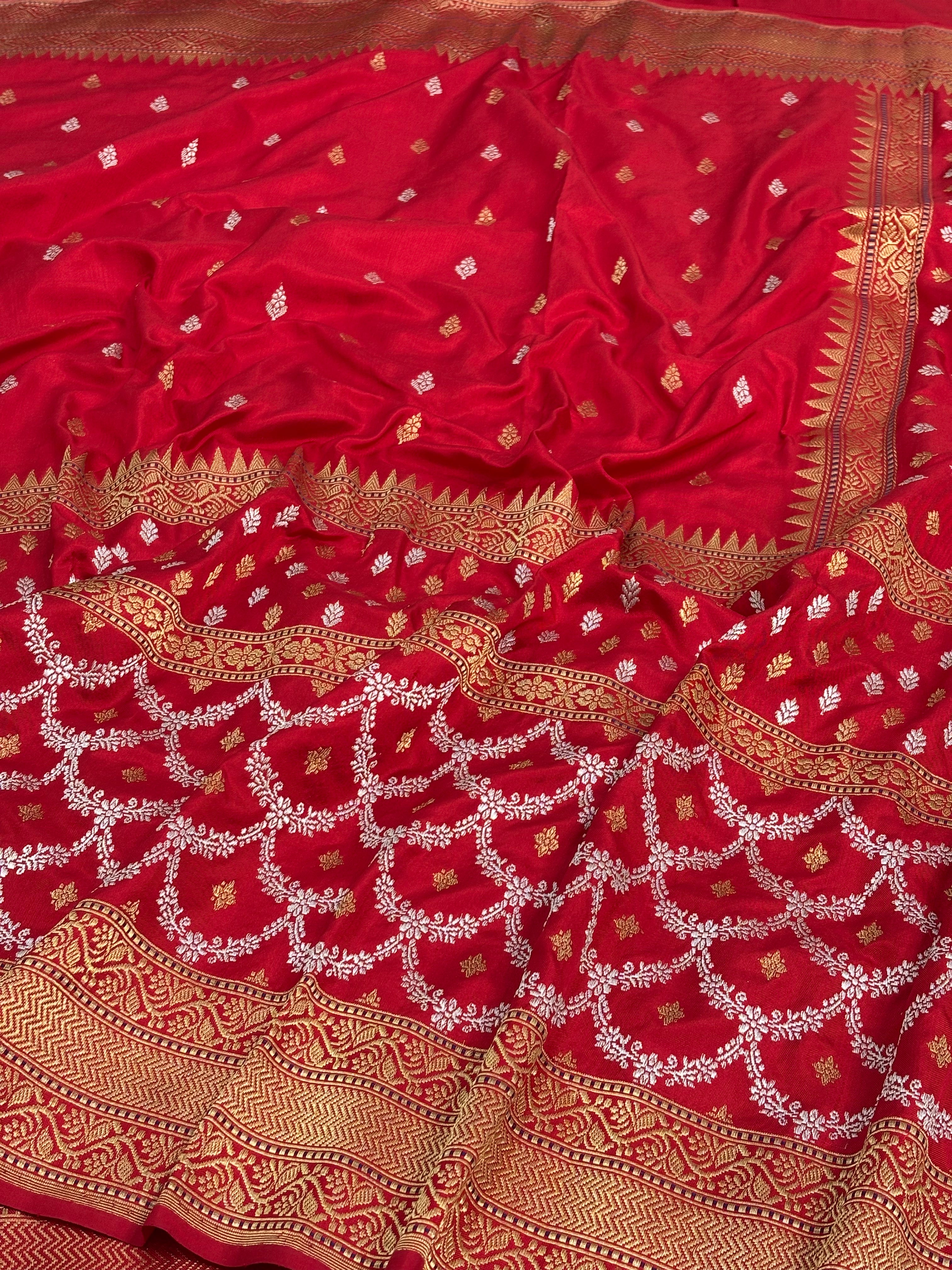 Banarasi Pure Katan Silk Handwoven Saree