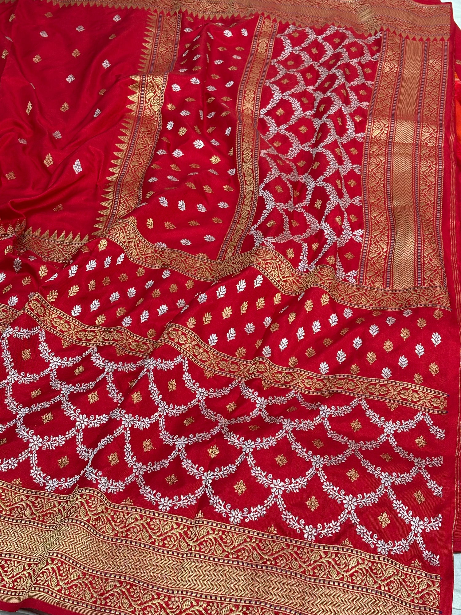 Banarasi Pure Katan Silk Handwoven Saree