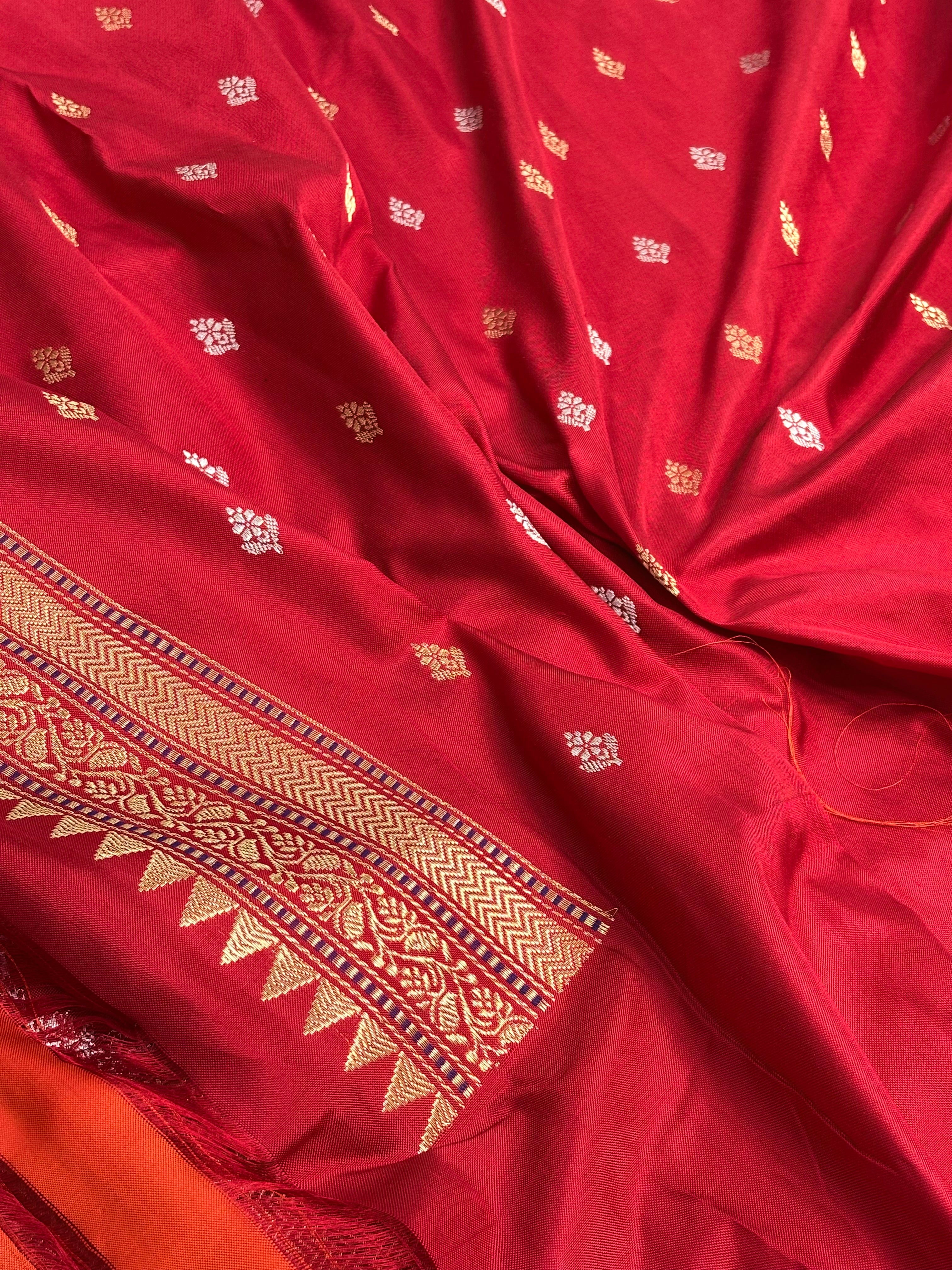 Banarasi Pure Katan Silk Handwoven Saree