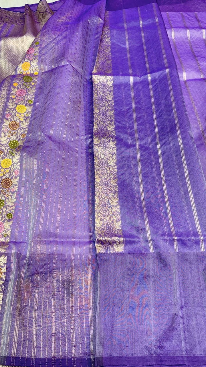 Pure Kora Organza  Silk Saree