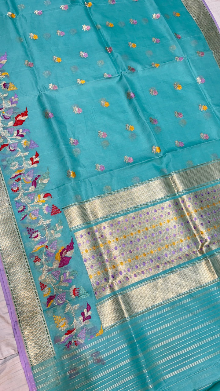 Pure Kora Organza  Silk Saree