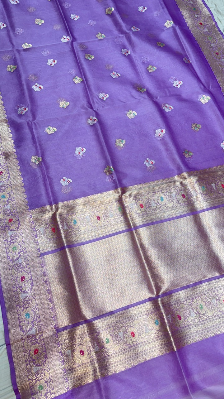 Pure Kora Organza  Silk Saree