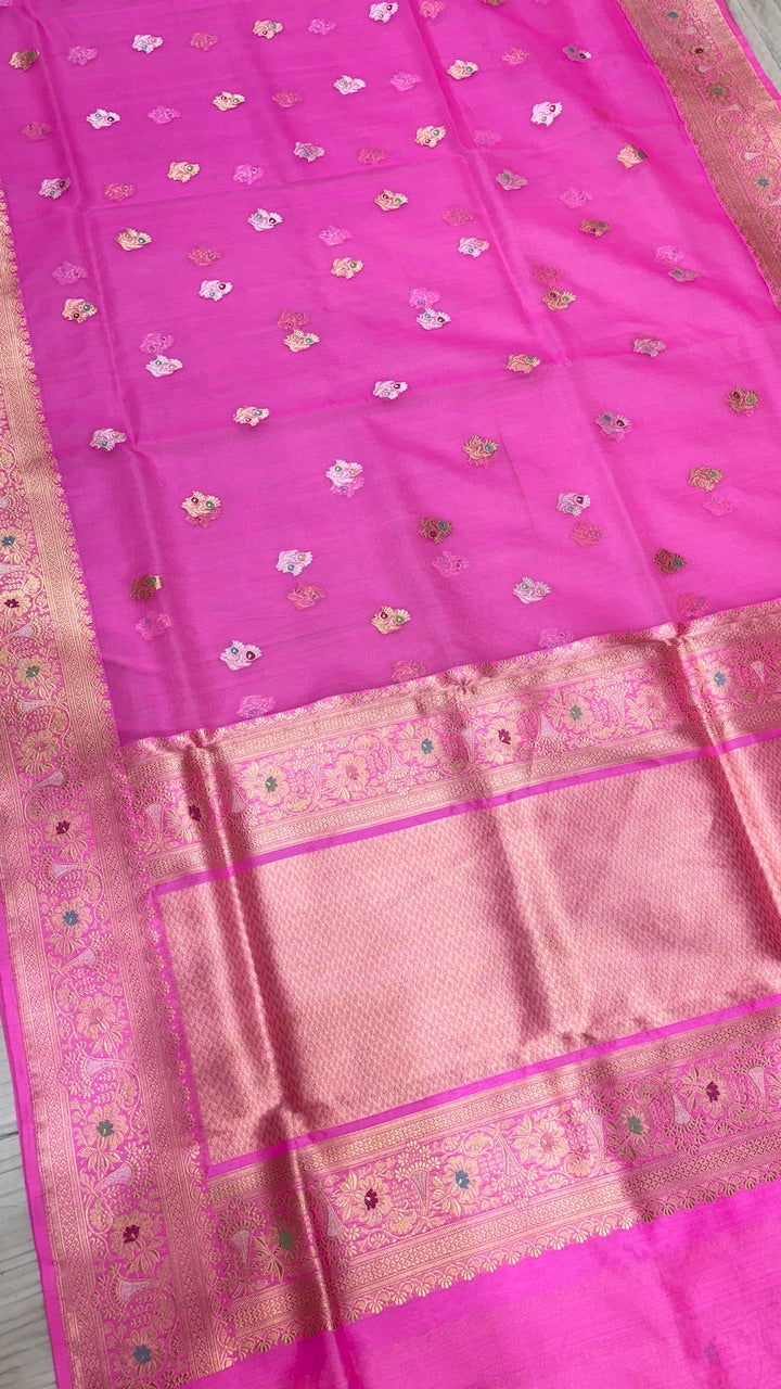 Pure Kora Organza  Silk Saree