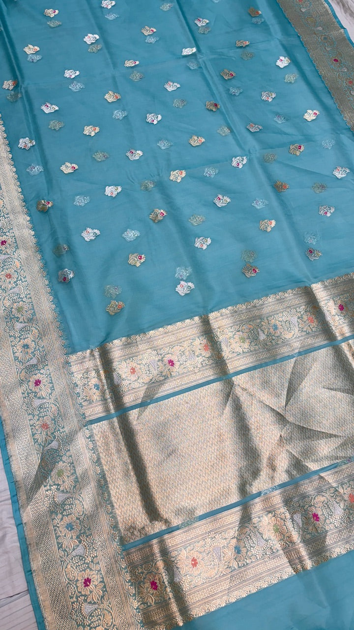 Pure Kora Organza  Silk Saree