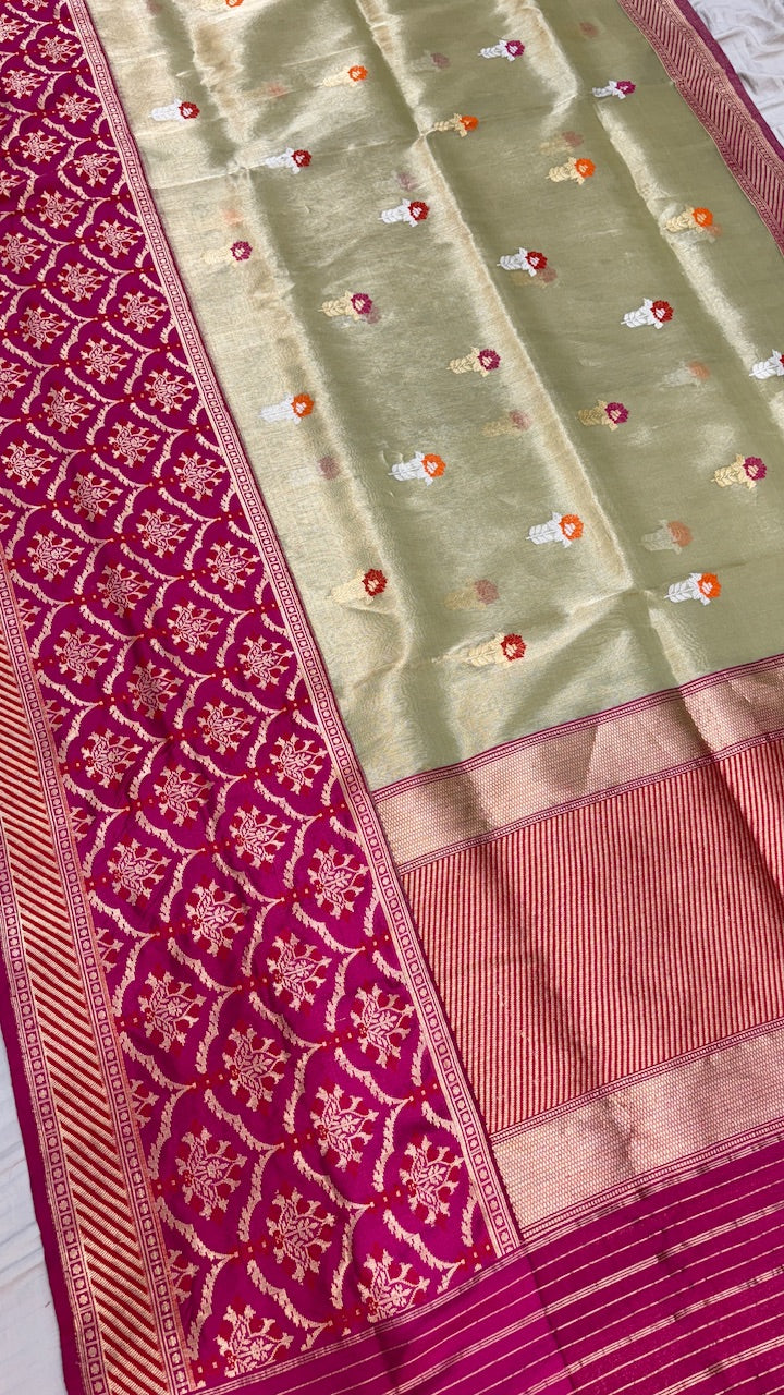 Pure Kora Organza  Silk Saree