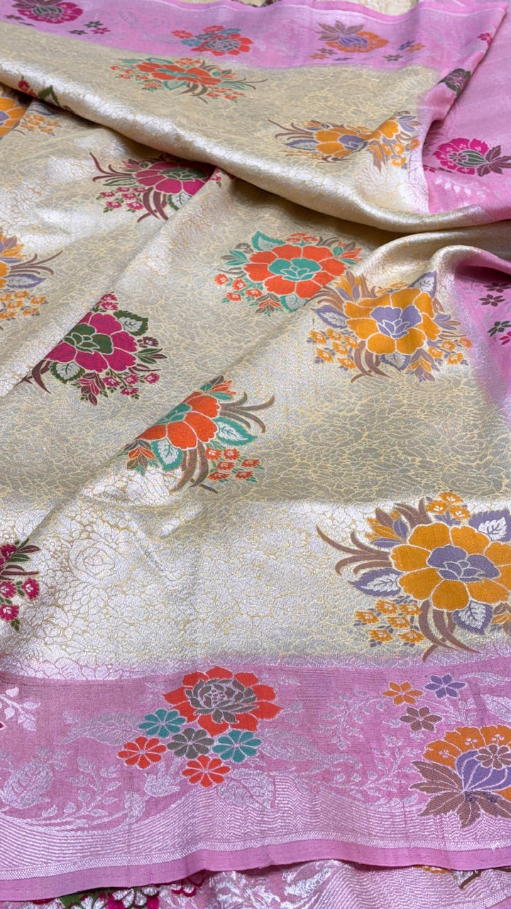 Banarasi Pure Tussar Georgette Silk Saree