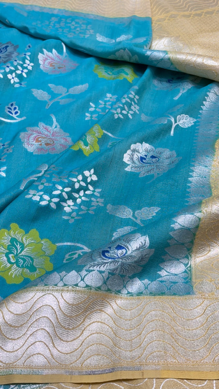 Banarasi Pure Tussar Georgette Silk Saree
