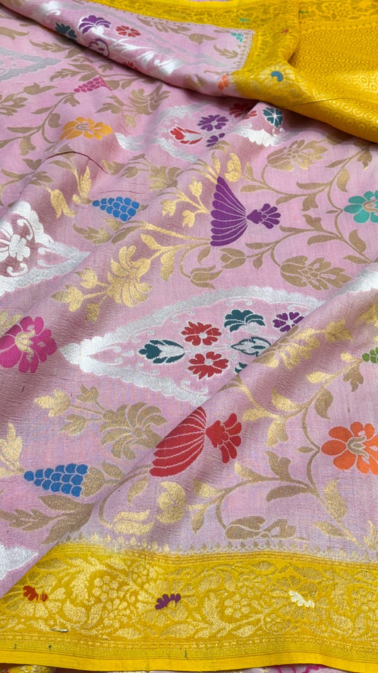 Banarasi Pure Tussar Georgette Silk Saree