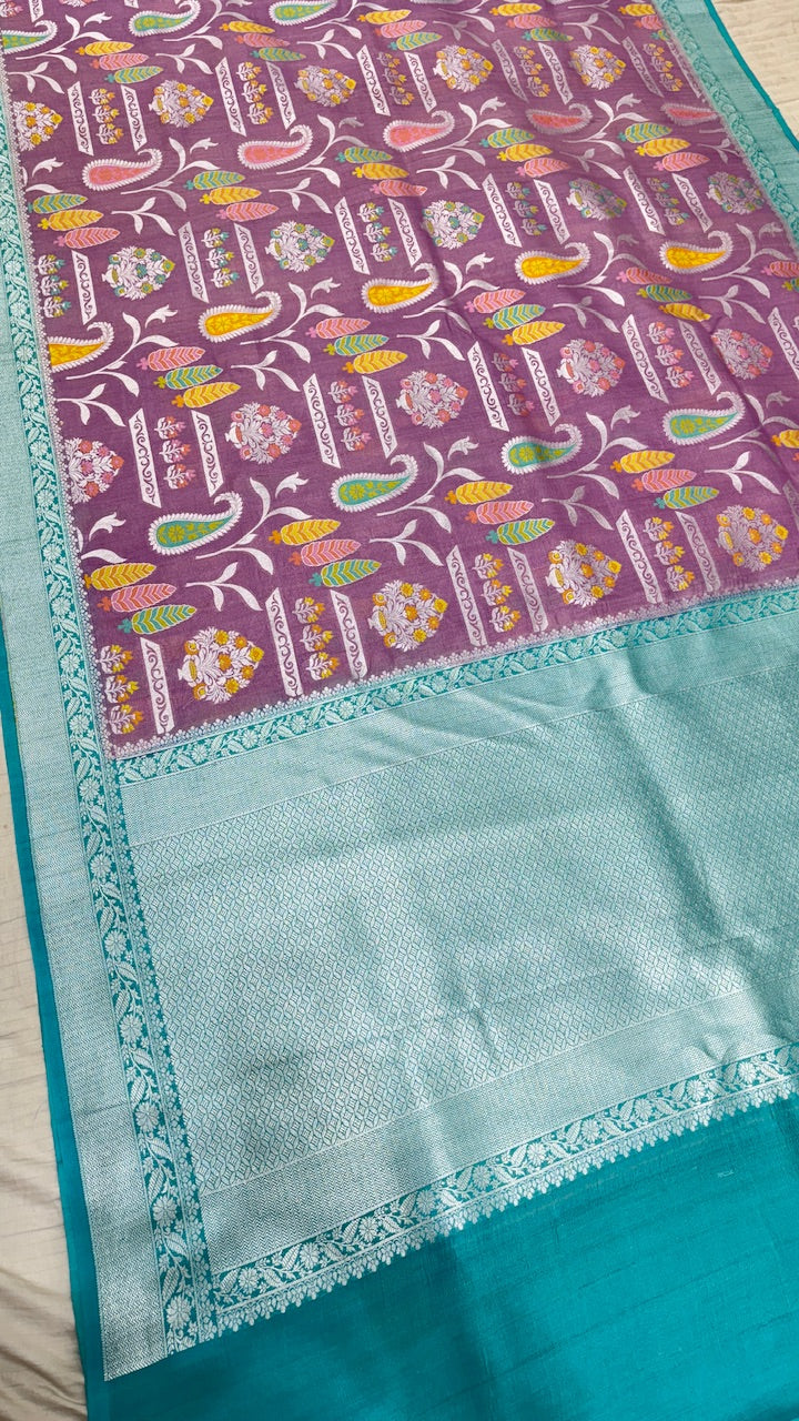 Banarasi Pure Tussar Georgette Silk Saree