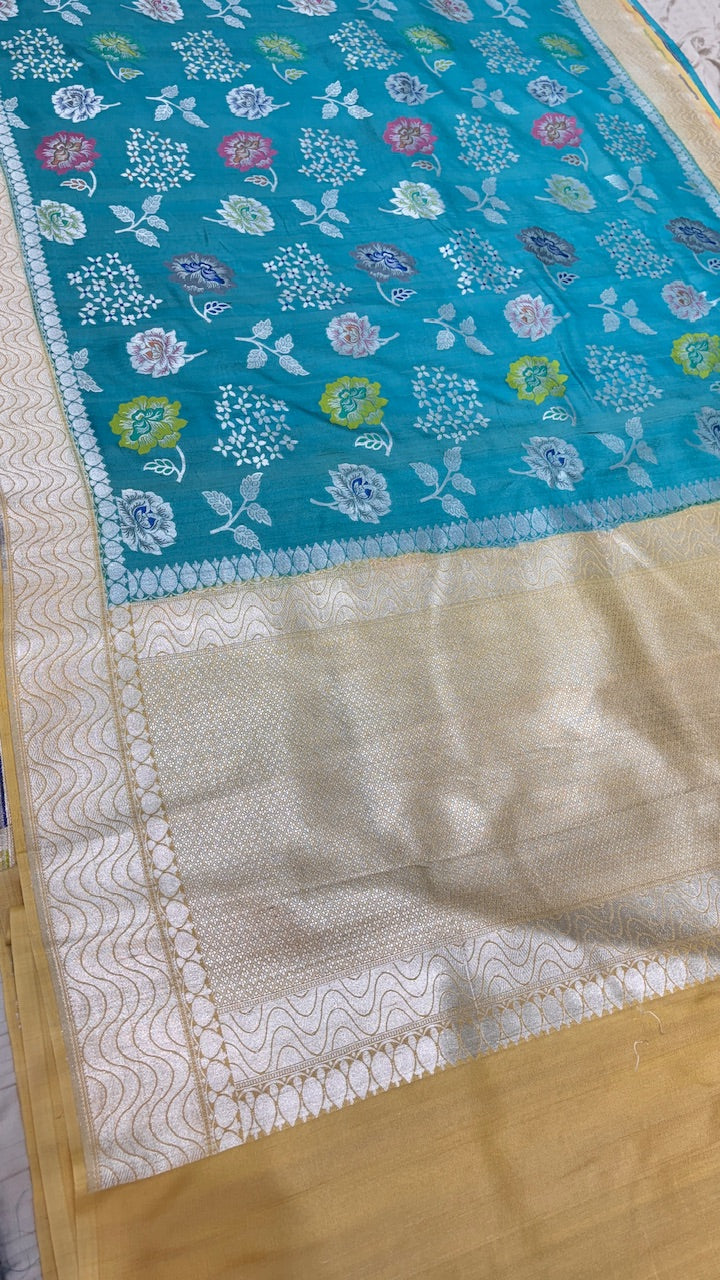 Banarasi Pure Tussar Georgette Silk Saree