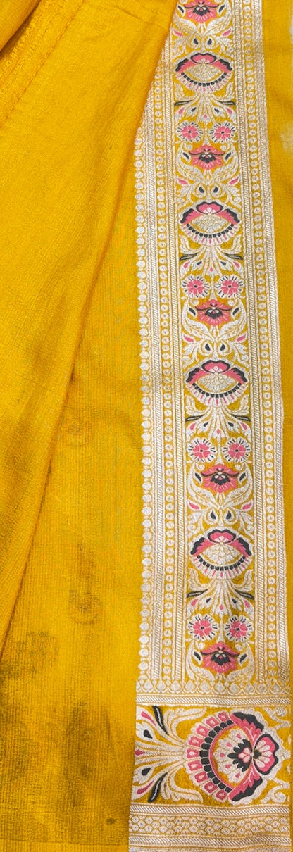 Banarasi Pure Tussar Georgette Silk Saree
