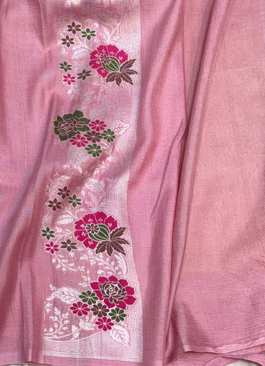Banarasi Pure Tussar Georgette Silk Saree