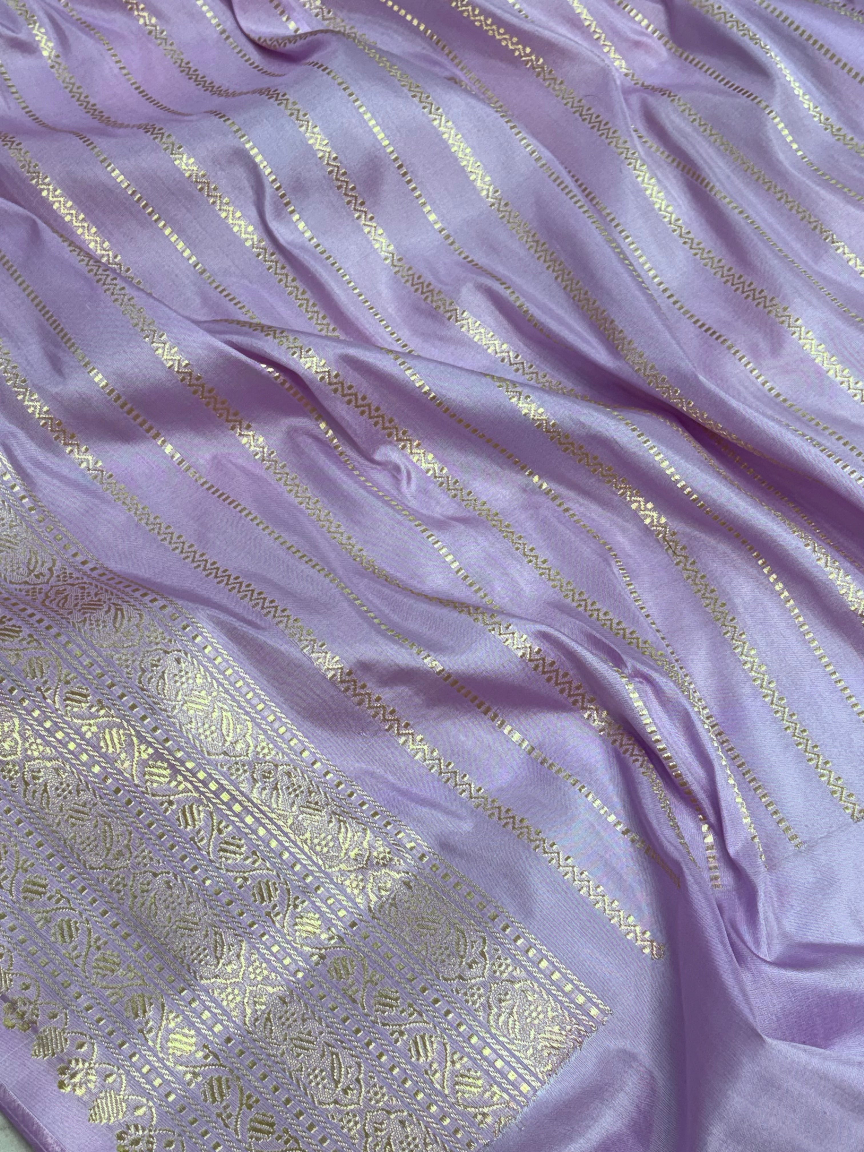 Banarasi Handwoven Pure Katan Silk Rangkaat Saree