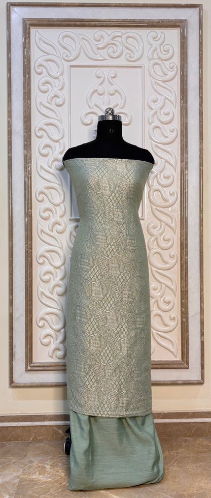 Pastel Green Chiffon-Georgette Suit