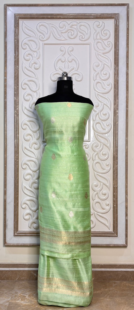 Pastel Green Mango Silk Suit