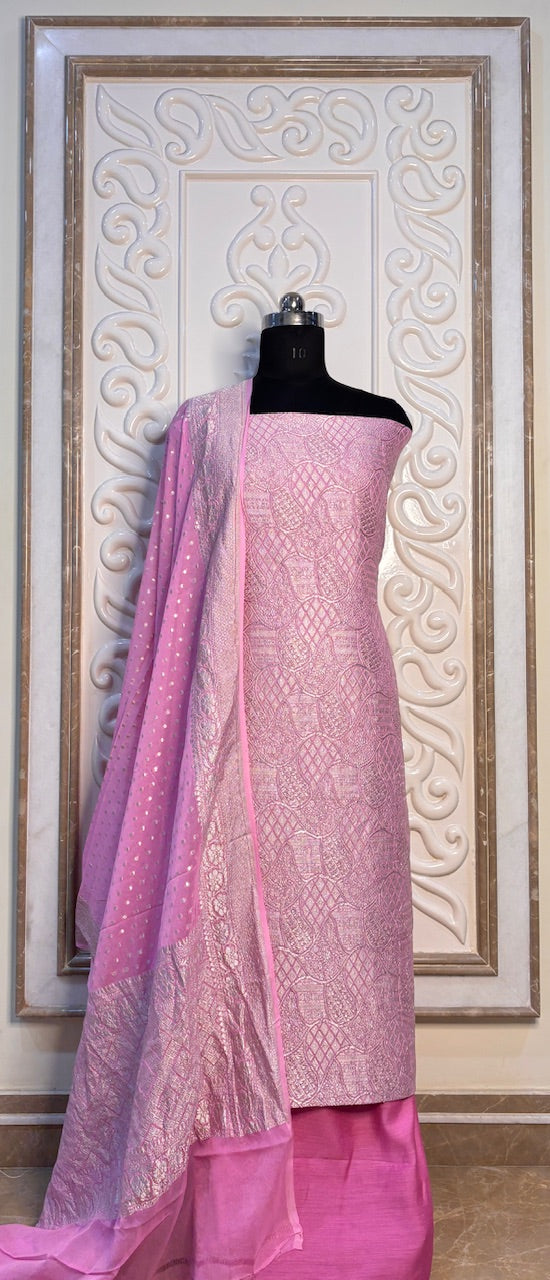 Pink Chiffon Georgette Suit
