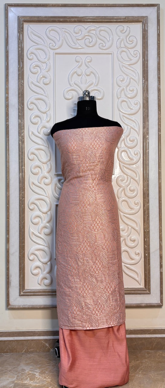 Rust Orange Chiffon Georgette Suit