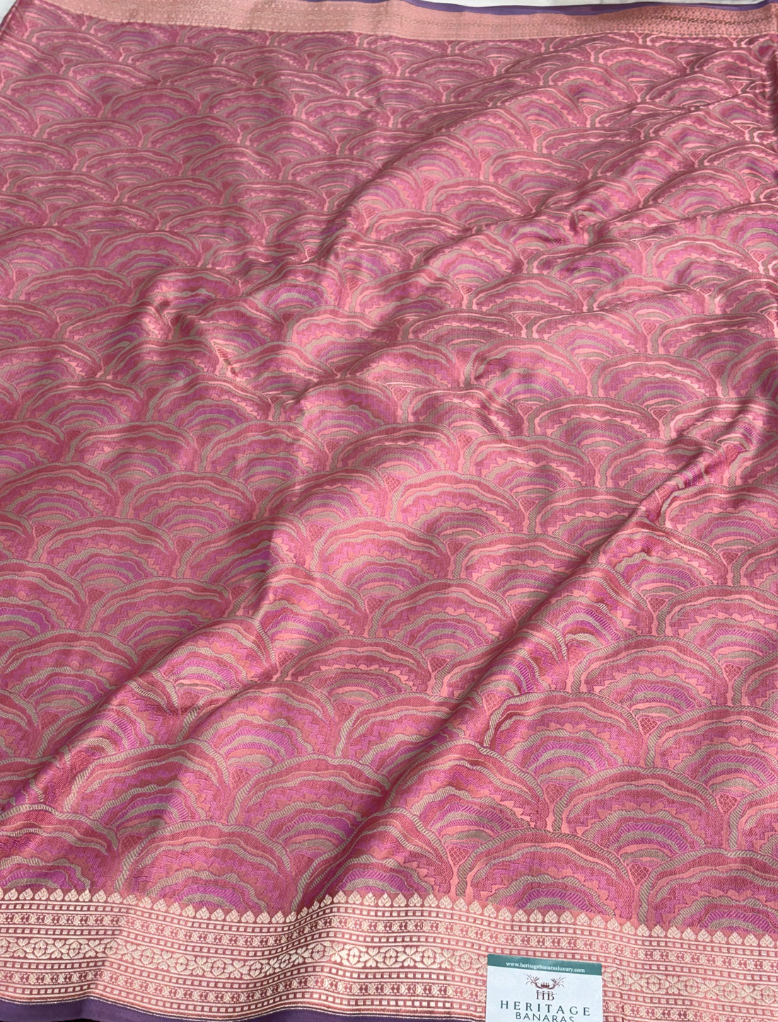 Handwoven Banarasi Pure Satin Silk Tanchoi Saree