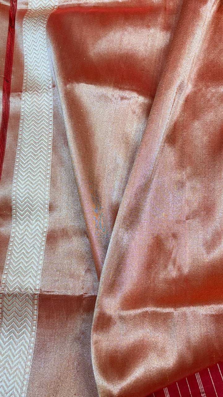 Red Banarasi Katan Silk Handwoven Saree