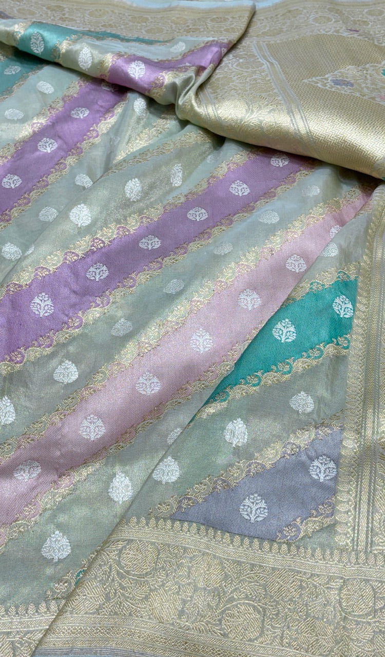 Tissue Banarasi Rankaat Handwoven Saree