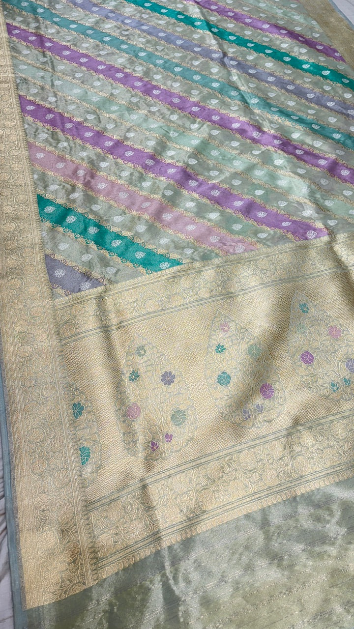 Tissue Banarasi Rankaat Handwoven Saree