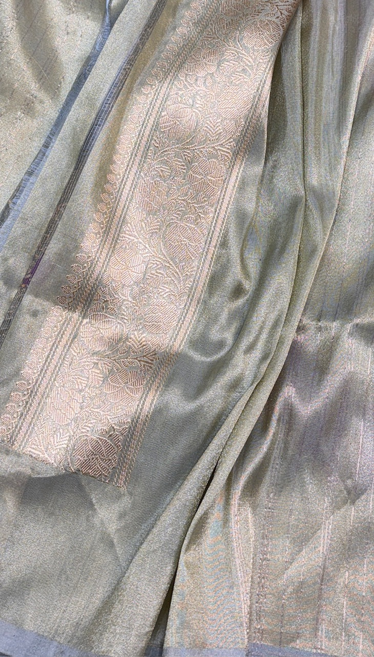 Tissue Banarasi Rankaat Handwoven Saree