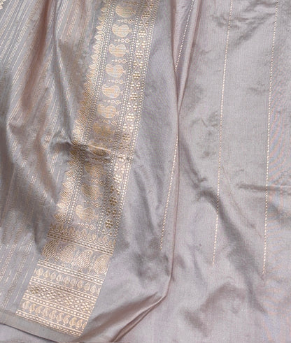Mauve Banarasi Katan Silk Handwoven