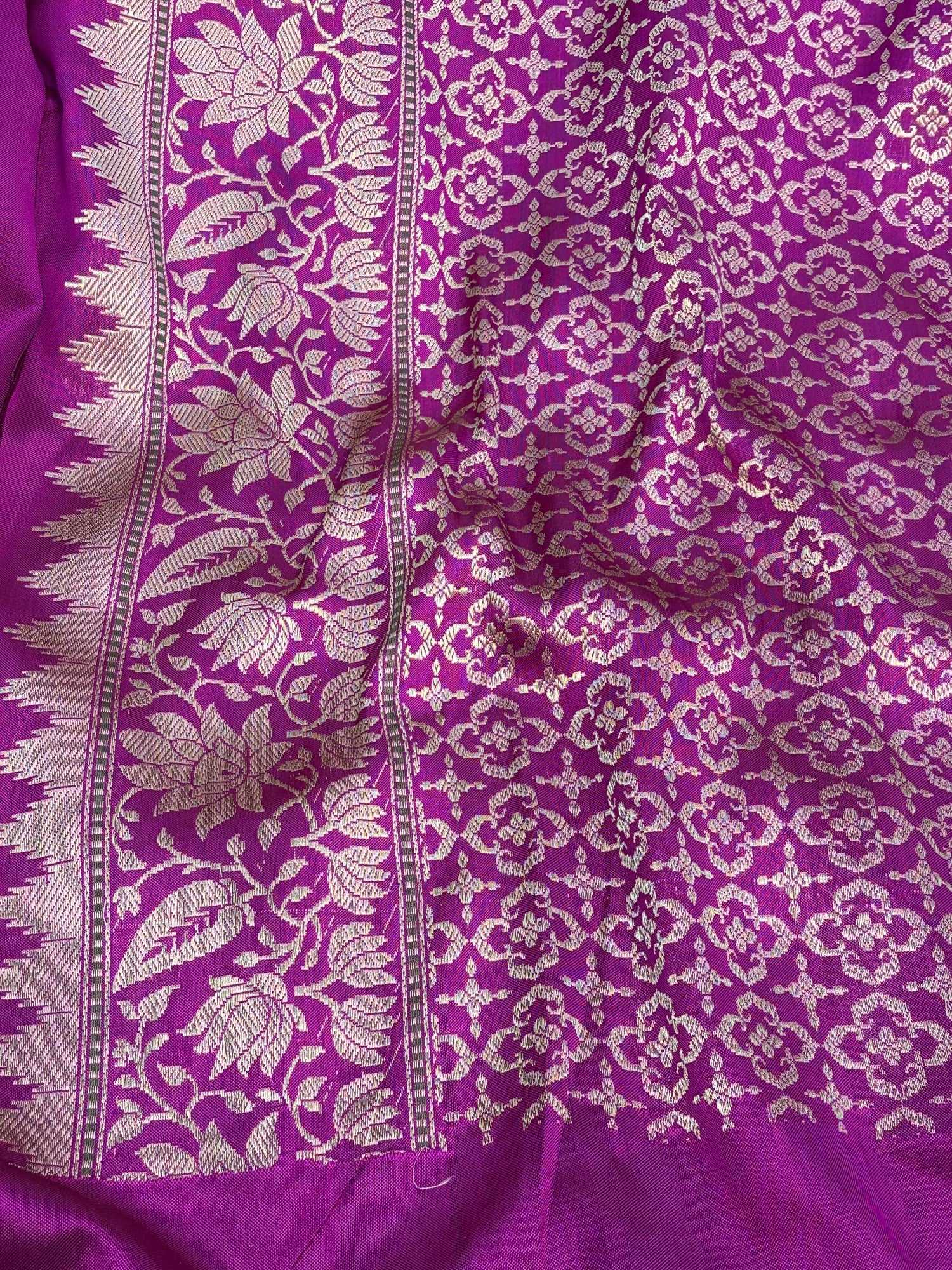 Pink Banarasi Handwoven Pure Katan Silk Iktara Saree