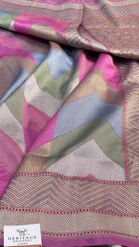 Ektara Pure Banarasi Rankaat Handwoven Saree