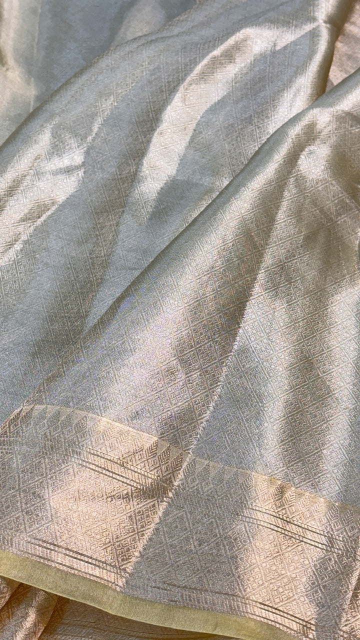 Molten Gold Pure Zari Tissue Saree