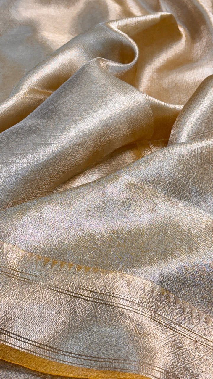 Molten Gold Pure Zari Tissue Saree