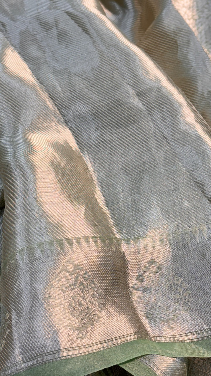 Molten Gold Pure Zari Tissue Saree