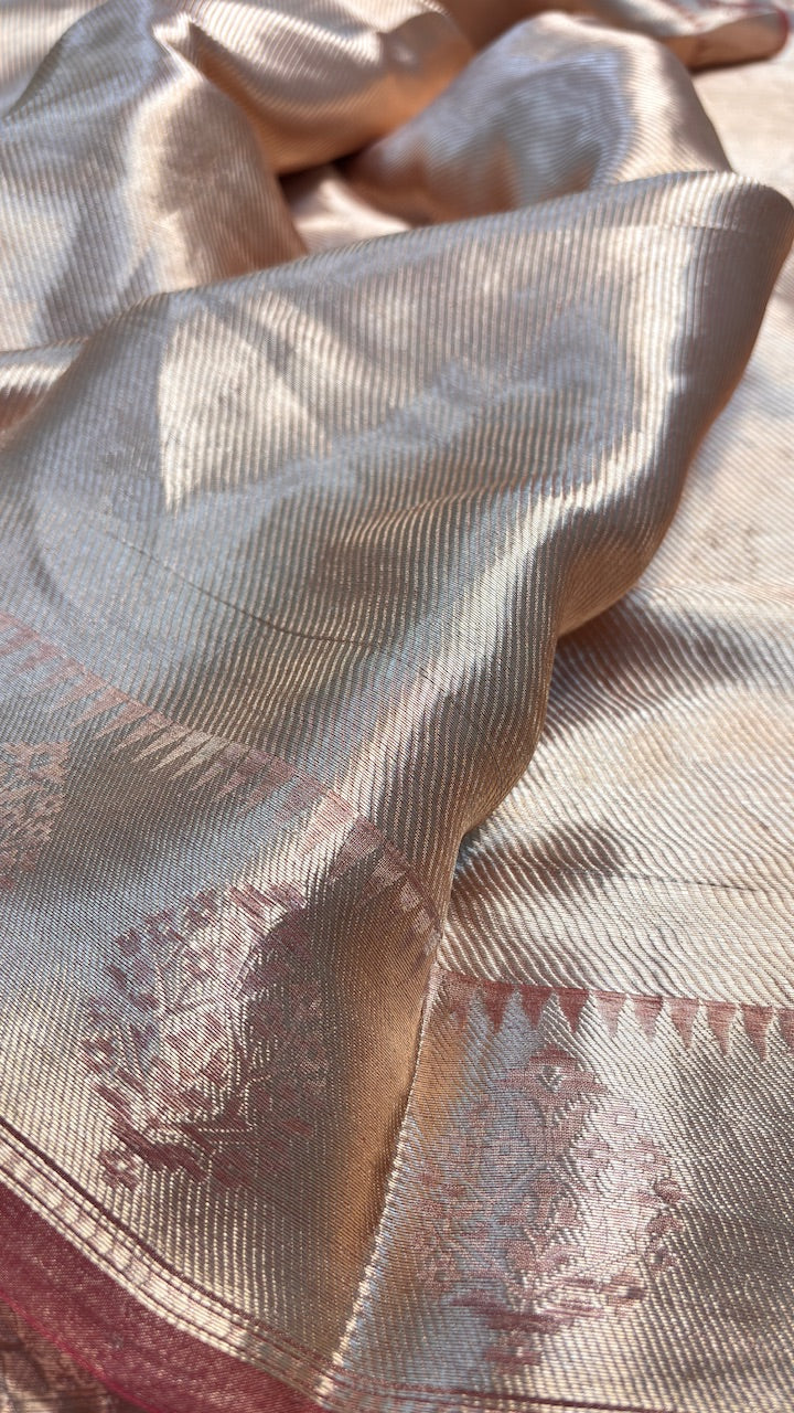 Molten Gold Pure Zari Tissue Saree
