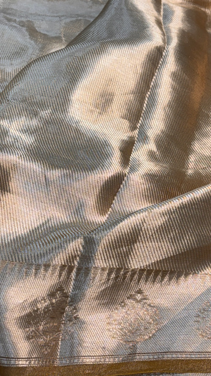 Molten Gold Pure Zari Tissue Saree