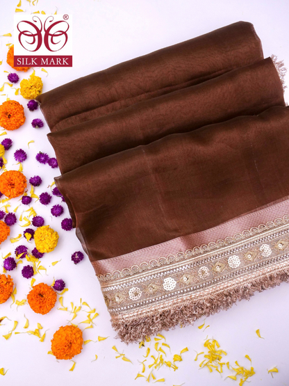Banarasi Pure Tissue Silk Saree with Brocade Blouse